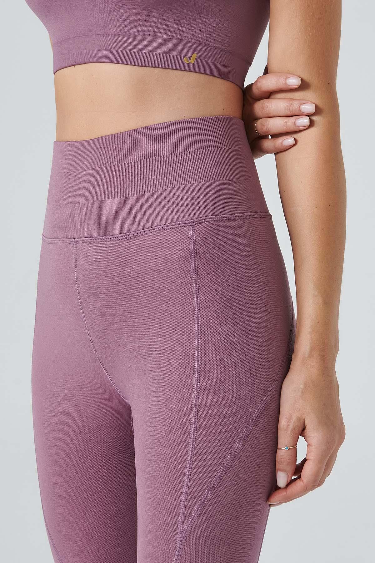Pine Yüksek Bel & Toparlayıcı Tayt Pastel Lila