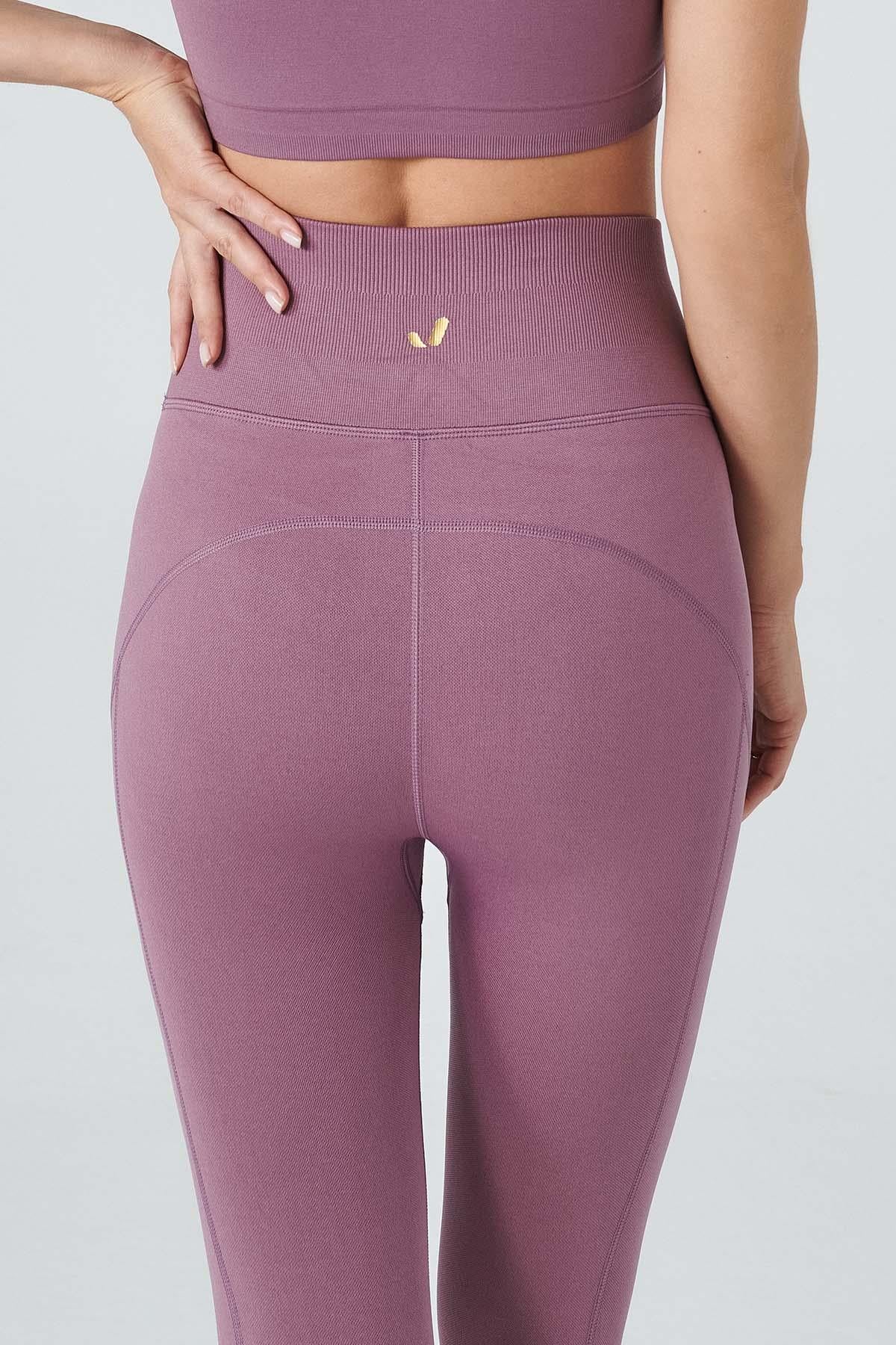 Pine Yüksek Bel & Toparlayıcı Tayt Pastel Lila