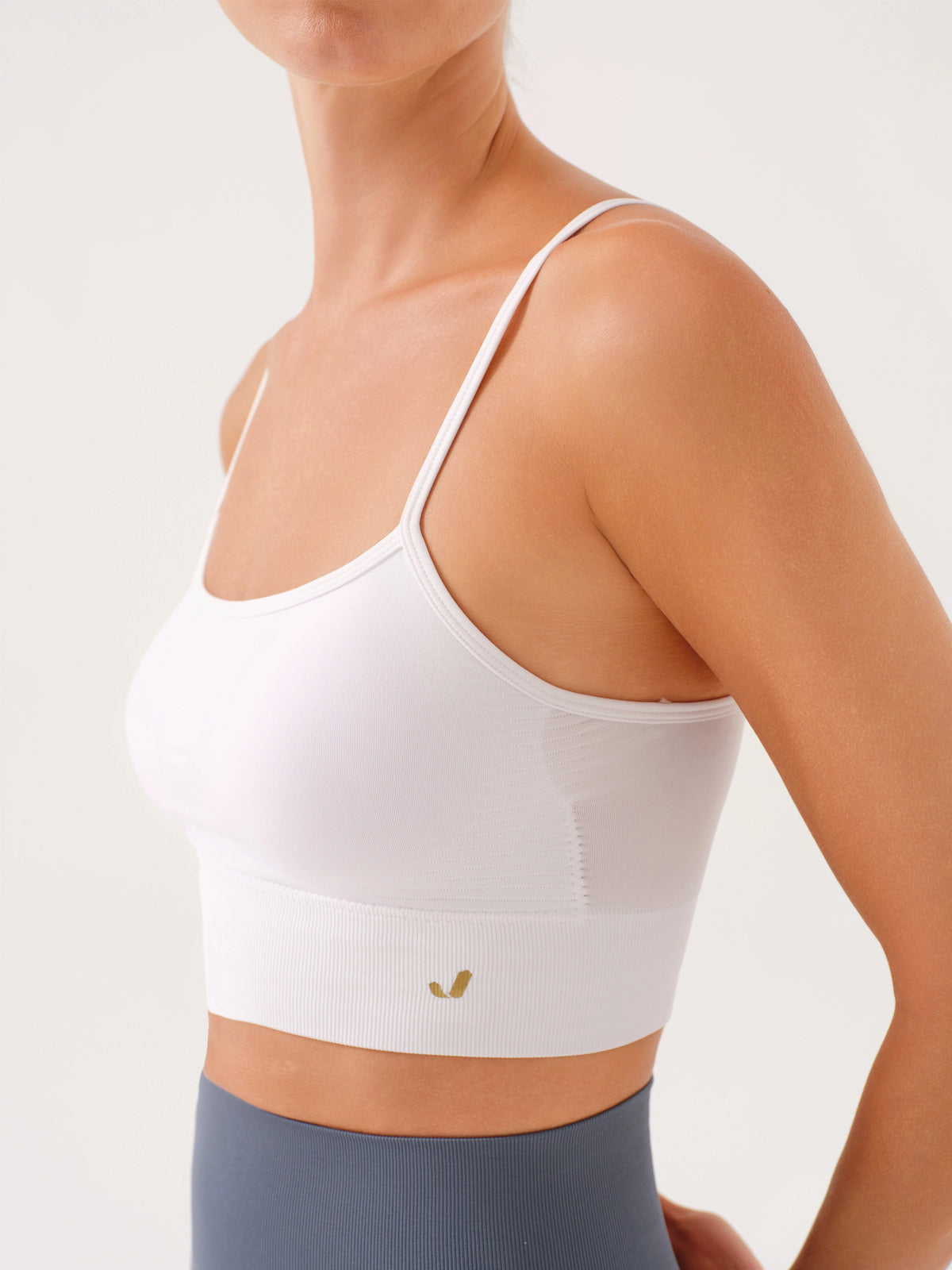 Vella İp Askılı Konfor Sport Bra Beyaz