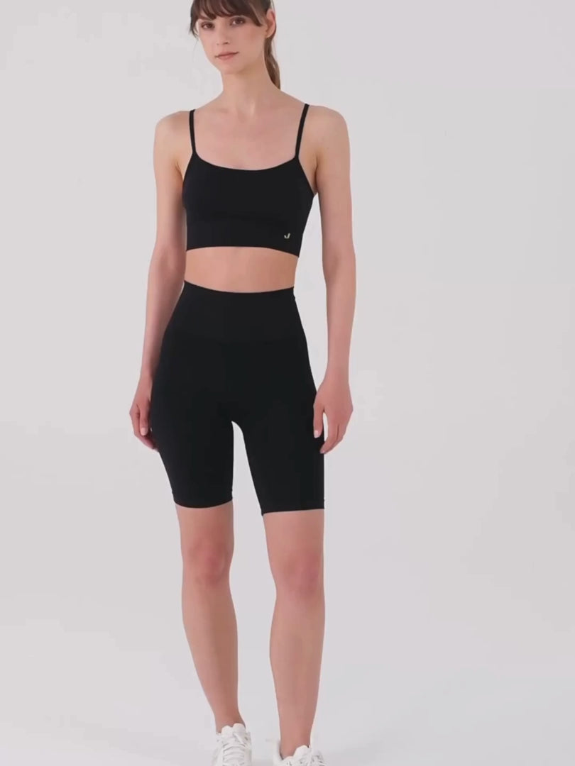 Vella İp Askılı Konfor Sport Bra Siyah