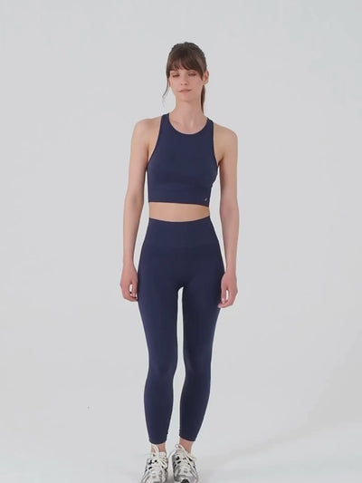 Vella Racerback Konfor Sport Bra Lacivert