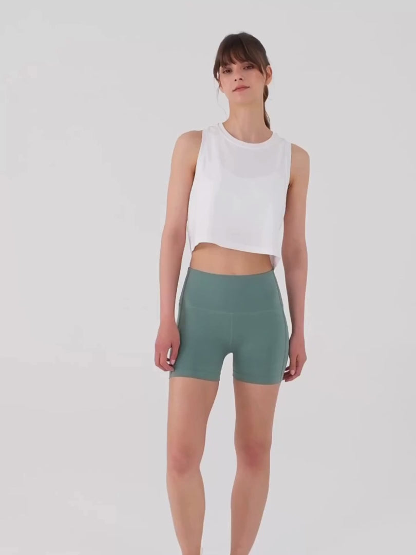 Aura Crop Top Beyaz